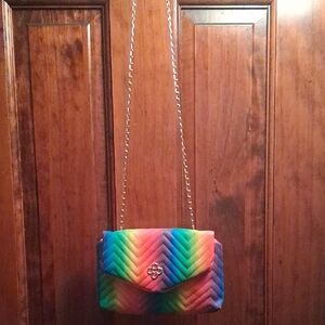 Multicolor Chevron Quilted Women's Bag